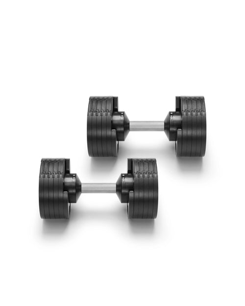 NÜOBELL 550 Silver – Adjustable Dumbbells (5–50 lbs) US Official