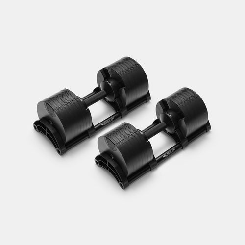 Adjustable dumbbell NÜOBELL 580 in black design.