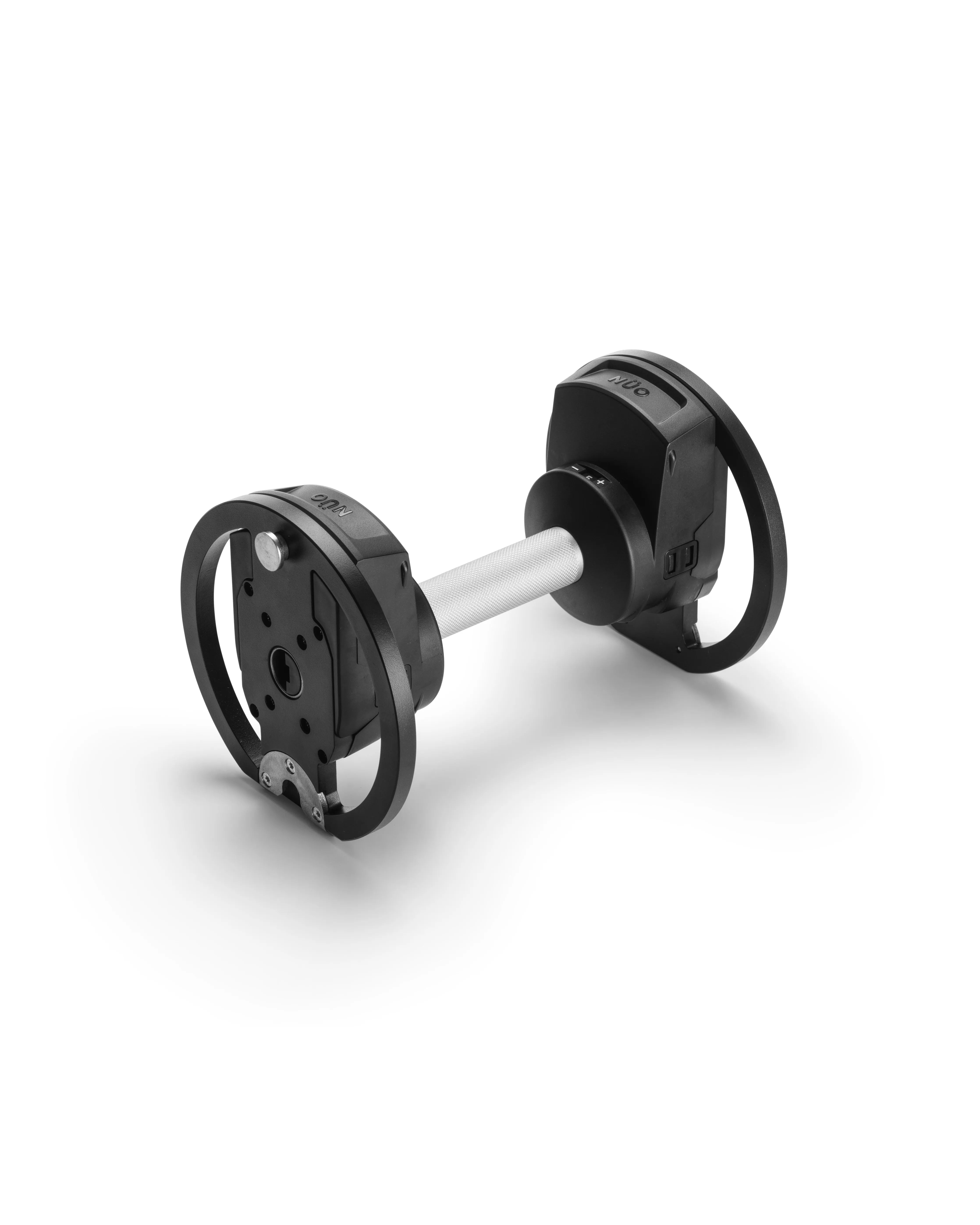 NÜOBELL S Handle Silver LB replacement handle in modern silver, crafted for NÜOBELL adjustable dumbbells, offering a comfortable grip and smooth weight changes.