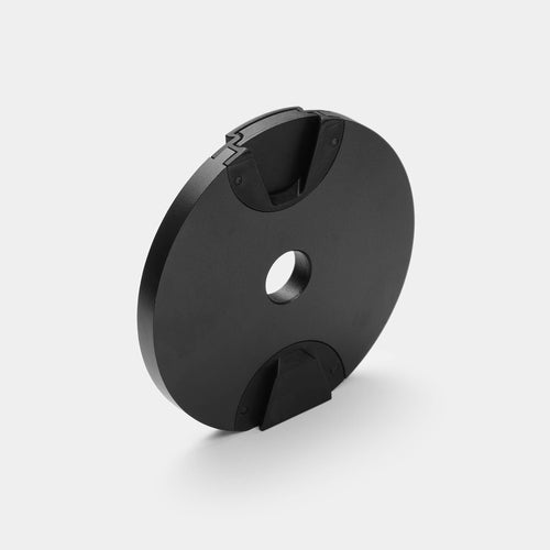 Regular LB weight plate for NÜOBELL 550 and 580 models in black color.