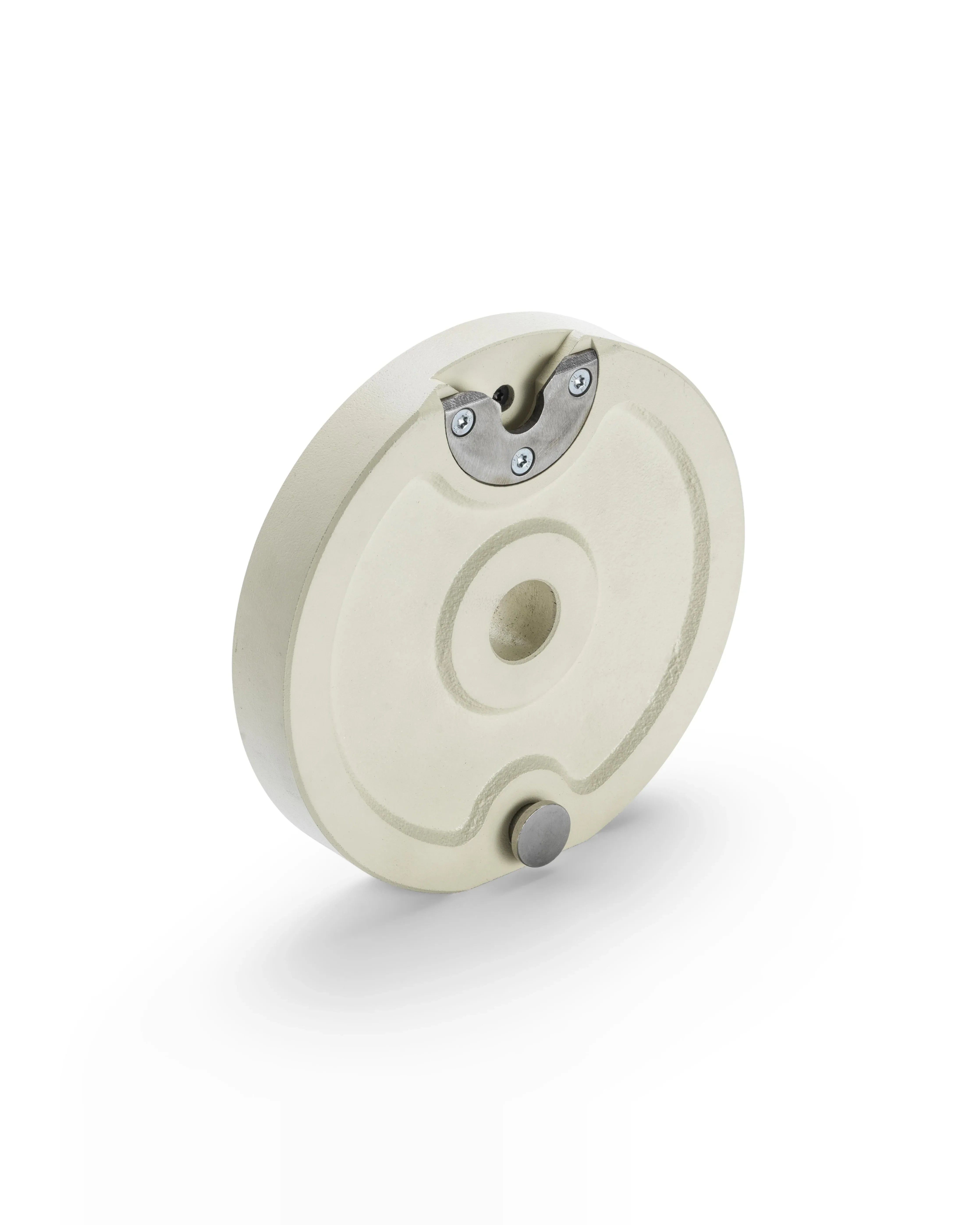 NÜOBELL S Regular Plate Sand – sand-colored regular weight plate for NÜOBELL S adjustable dumbbells, ideal for home gym strength training.