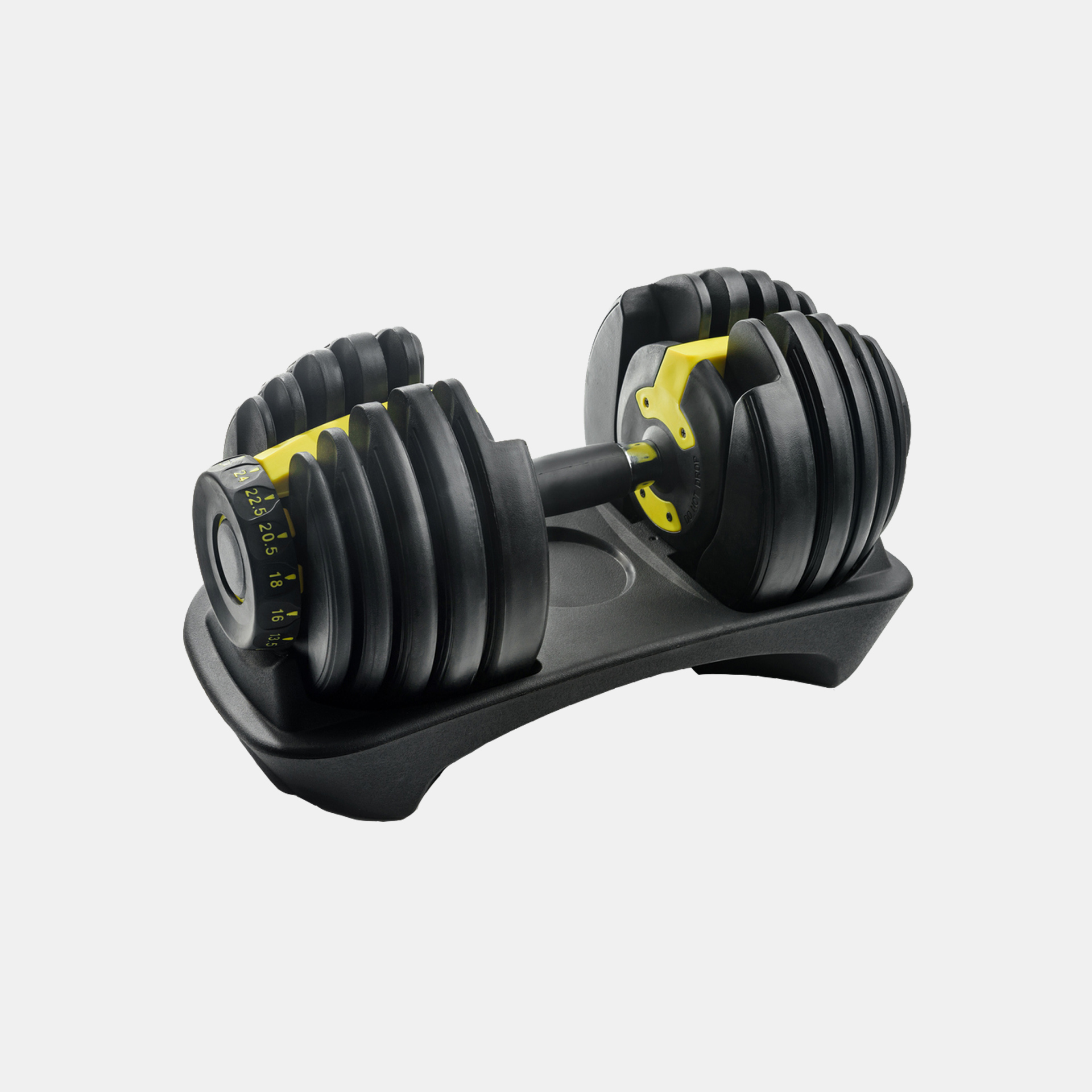 adjustable dumbbell dial